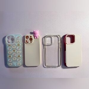 IPHONE 14 PRO MAX BUNDLE SET 4 PHONE CASES EXCELLENT CONDITIONS